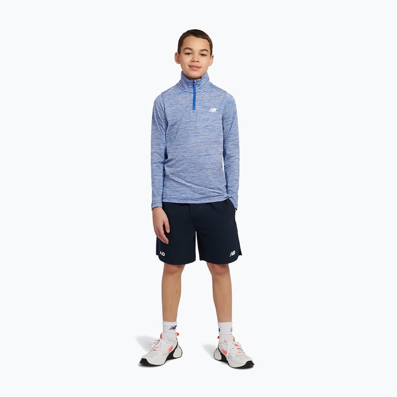 Bluza dziecięca New Balance Athletics Quarter Zip Funnel blue gemstone 2
