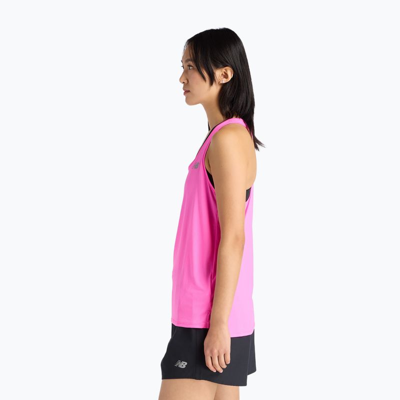 Koszulka do biegania damska New Balance Sport Essentials Tank pink heat 3