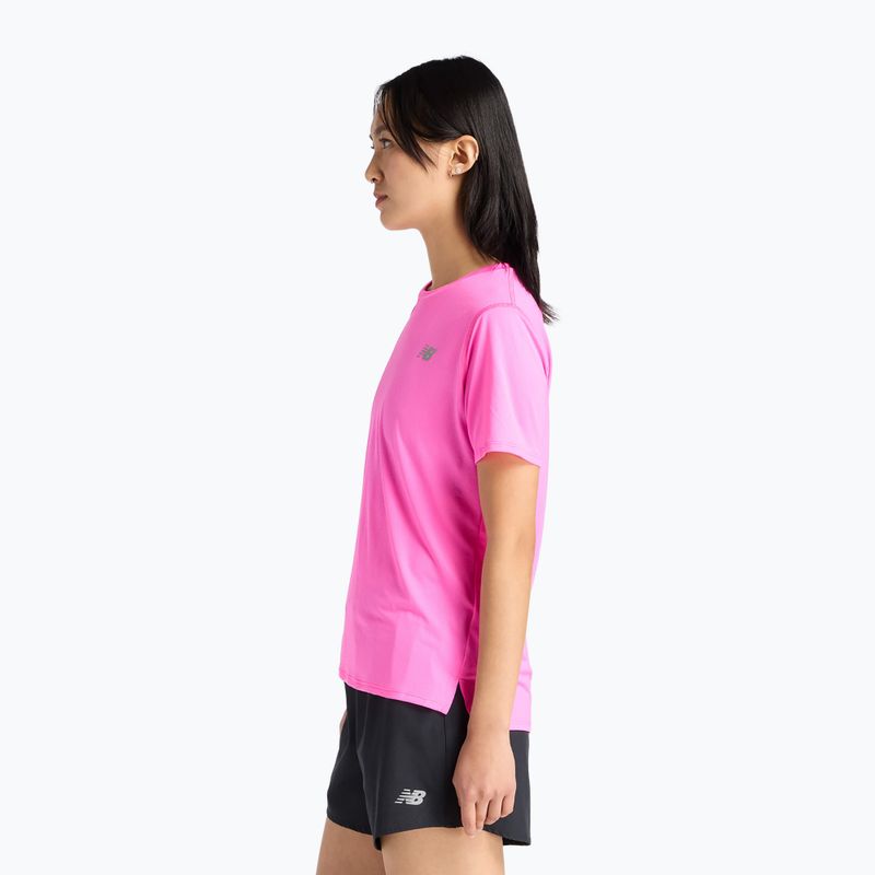 Koszulka do biegania damska New Balance Essentials pink heat 3