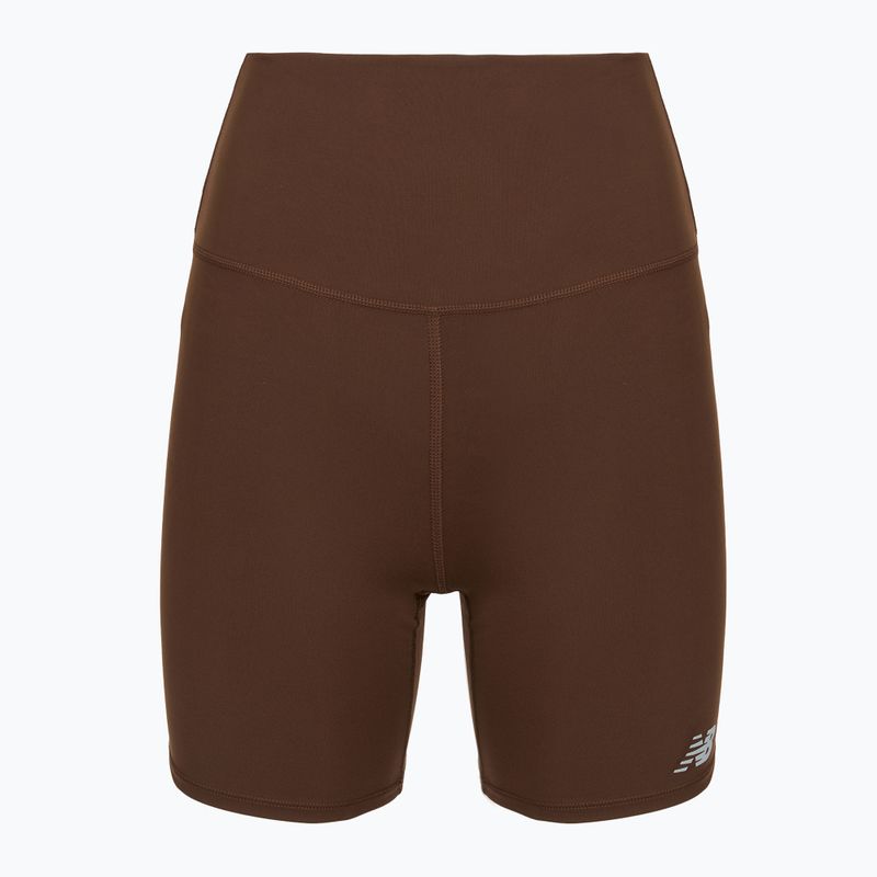 Spodenki damskie New Balance Harmony High Rise pumpernickel 6