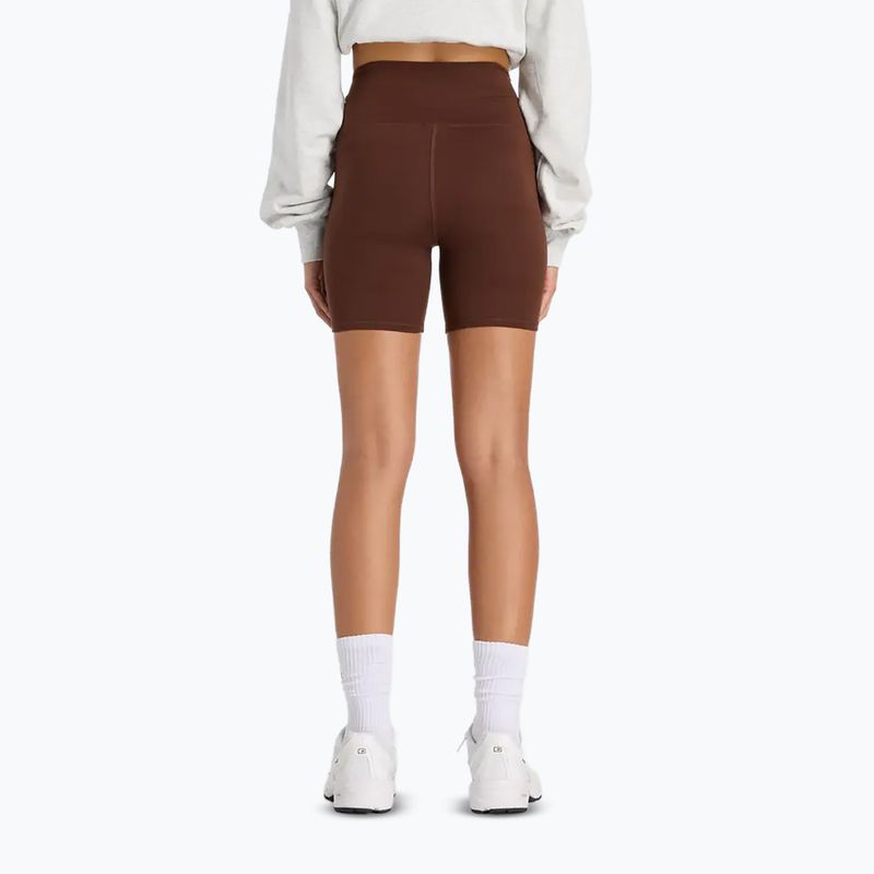 Spodenki damskie New Balance Harmony High Rise pumpernickel 3