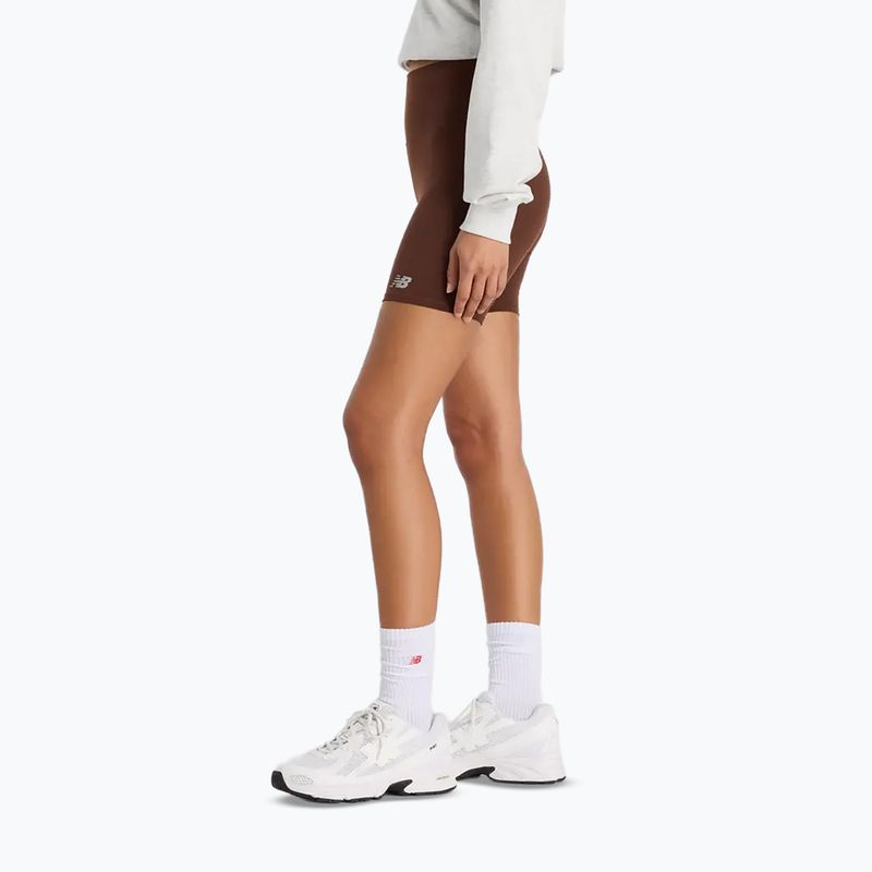 Spodenki damskie New Balance Harmony High Rise pumpernickel 4