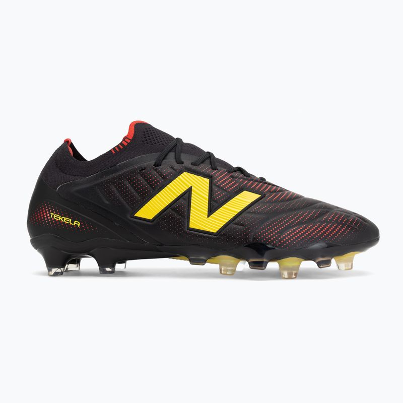 Buty piłkarskie New Balance Tekela Elite Low V5 FG black 100/punch yellow/fire cracker 2