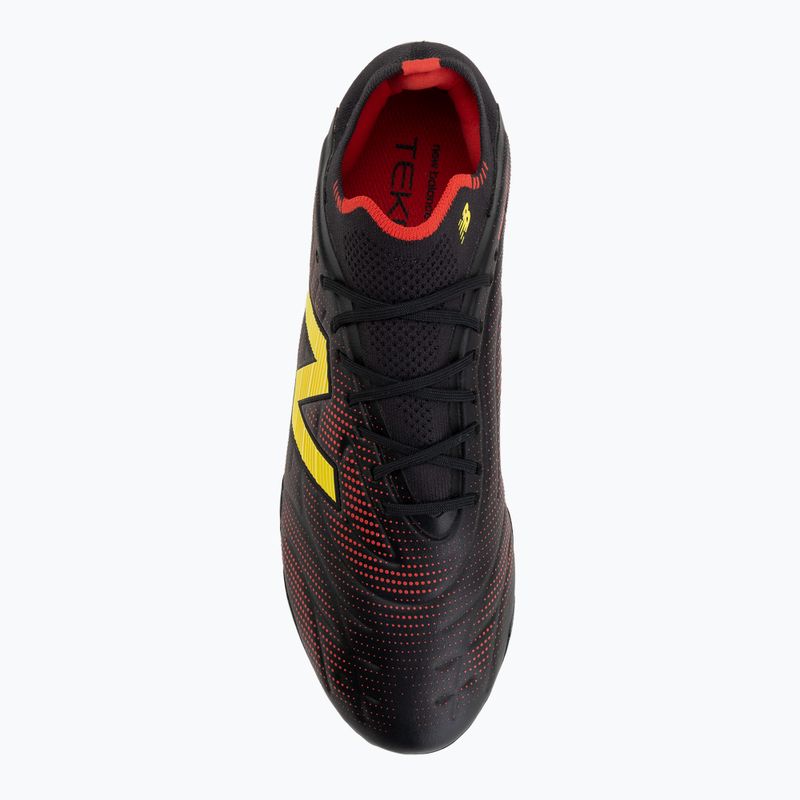 Buty piłkarskie New Balance Tekela Elite Low V5 FG black 100/punch yellow/fire cracker 5