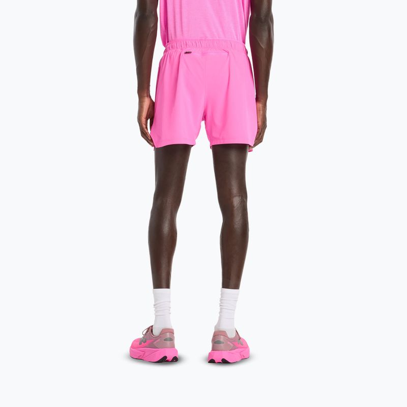 Spodenki męskie New Balance RC Seamless 5" pink heat 3
