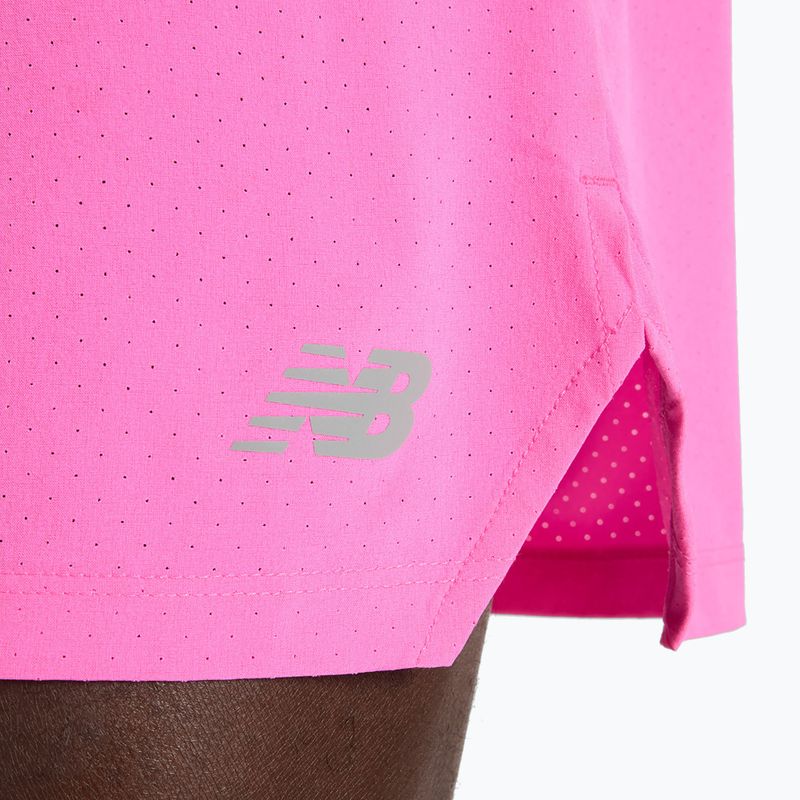 Spodenki męskie New Balance RC Seamless 5" pink heat 7