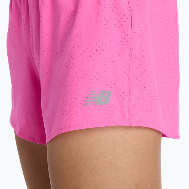 Spodenki damskie New Balance RC Seamless 3" pink heat 5
