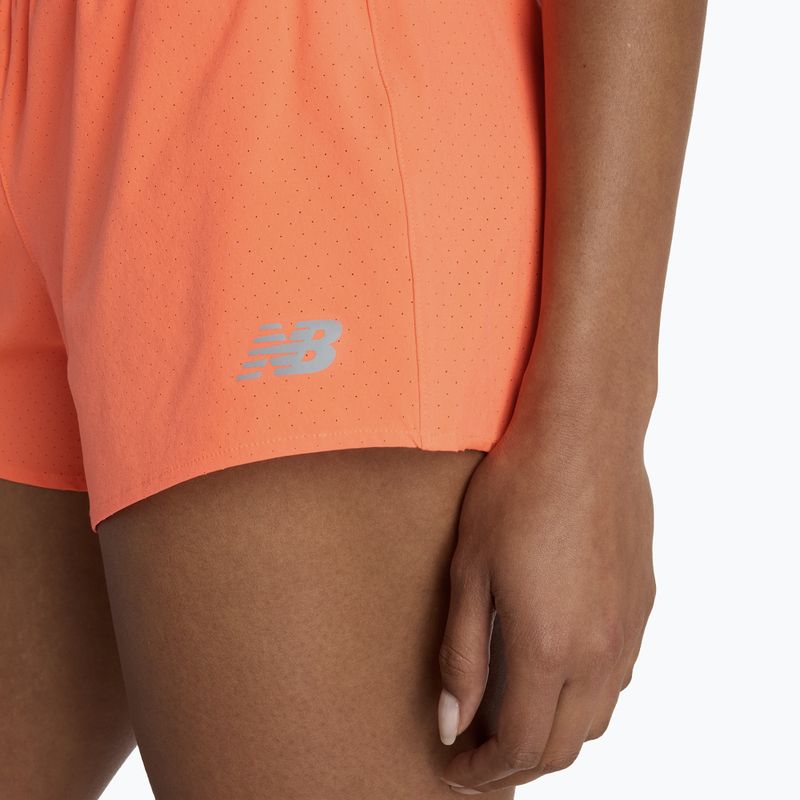Spodenki damskie New Balance RC Seamless 3" tangerine heat 7