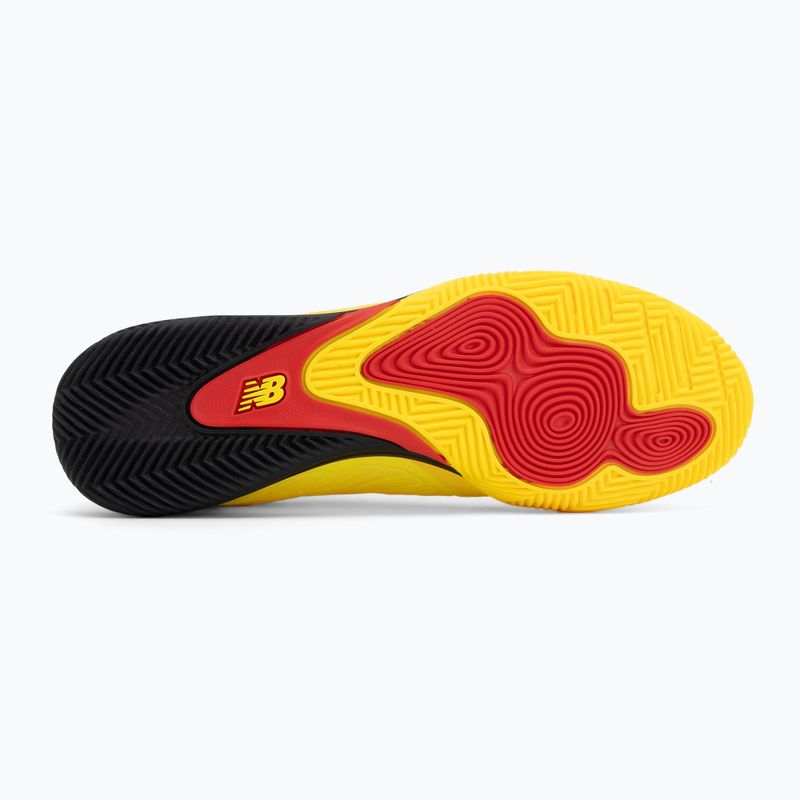 Buty piłkarskie New Balance Furon Pro V8 IN punch yellow/black 100/fire cracker 4