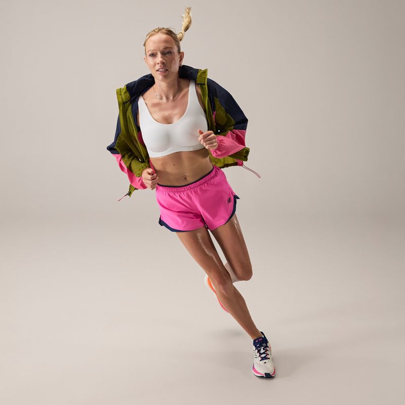 Spodenki do biegania damskie New Balance Run Essentials 3" pink heat 5