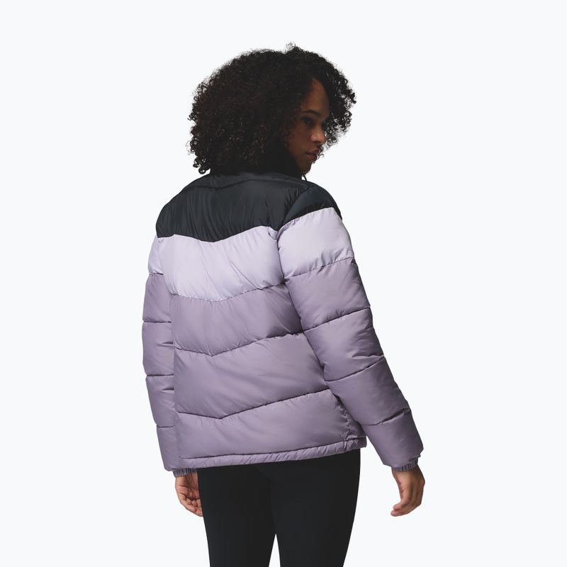 Kurtka ocieplana damska Columbia Puffect II Colorblock shale purple/lavender pearl/black 3