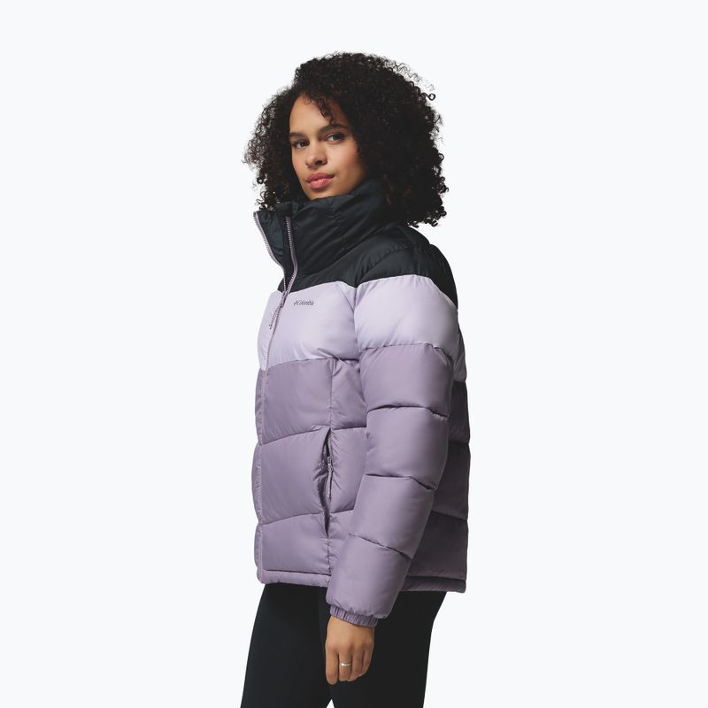 Kurtka ocieplana damska Columbia Puffect II Colorblock shale purple/lavender pearl/black 4