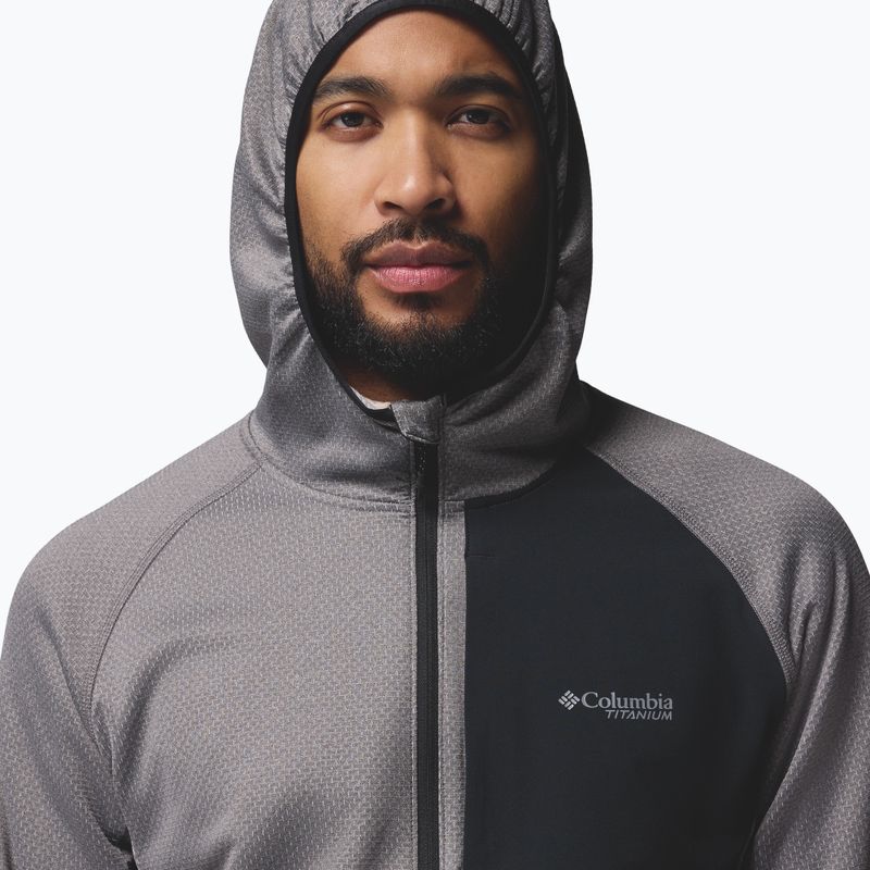 Bluza męska Columbia Triple Canyon Grid Fleece Hooded Full Zip II city grey/black 6