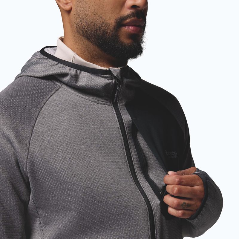 Bluza męska Columbia Triple Canyon Grid Fleece Hooded Full Zip II city grey/black 7