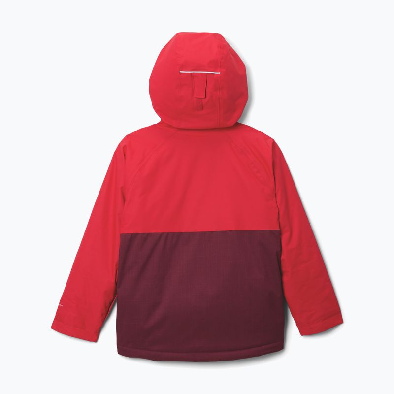 Kurtka narciarska dziecięca Columbia Alpine Action III Rich Wine melange/mountain red 2