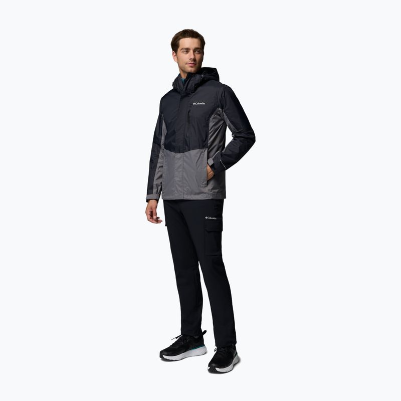Kurtka przeciwdeszczowa męska Columbia Pouring Adventure III black/city grey 2