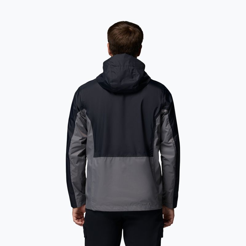 Kurtka przeciwdeszczowa męska Columbia Pouring Adventure III black/city grey 3