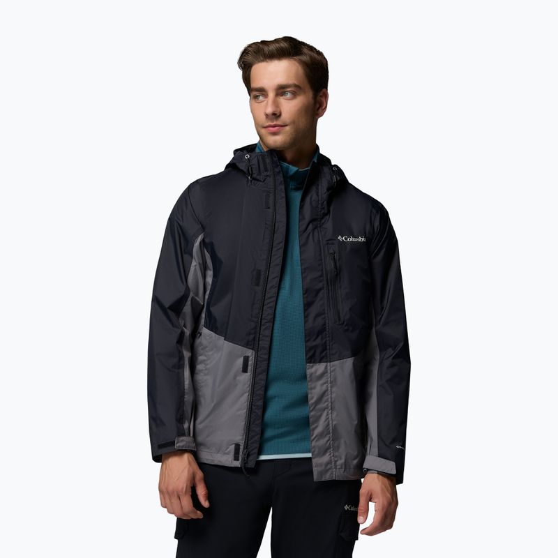 Kurtka przeciwdeszczowa męska Columbia Pouring Adventure III black/city grey 5