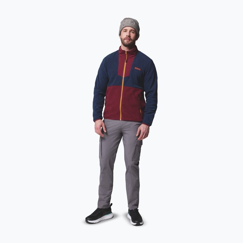 Bluza męska Columbia Sequoia Grove FZ Fleece rich wine/collegiate navy 2