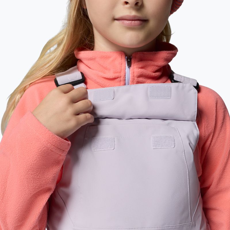Spodnie narciarskie dziecięce Columbia Holcomb Grove Bib lavender pearl 6
