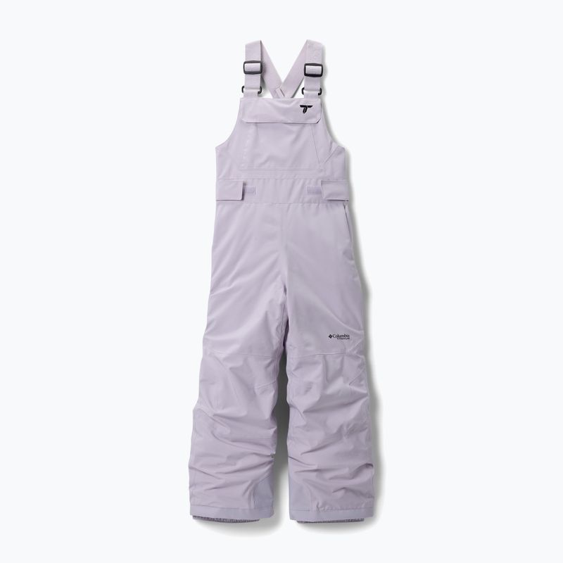 Spodnie narciarskie dziecięce Columbia Holcomb Grove Bib lavender pearl 10