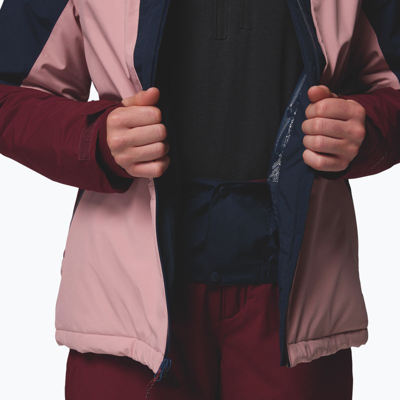 Kurtka narciarska damska Columbia Liftline eraser pink/collegiate navy/rich wine 14