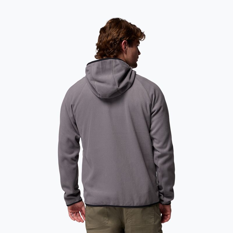 Bluza polarowa męska Columbia Fast Trek Overlay Hooded city grey/black 3