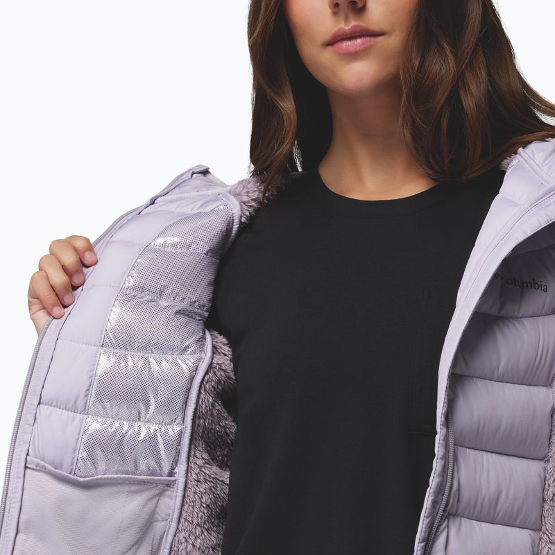 Kurtka ocieplana damska Columbia Powder Lite II Sherpa Hybrid shale purple/lavender pearl 7