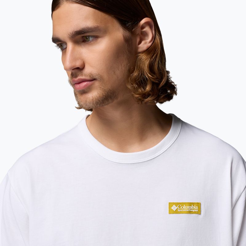 Koszulka męska Columbia CSC Heavyweight Iconic Tee white/repeated peaks 4