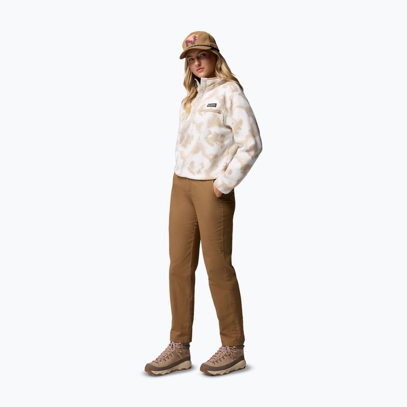 Bluza polarowa damska Columbia Helvetia II Printed Cropped Half Snap seasalt/sprayflower 2