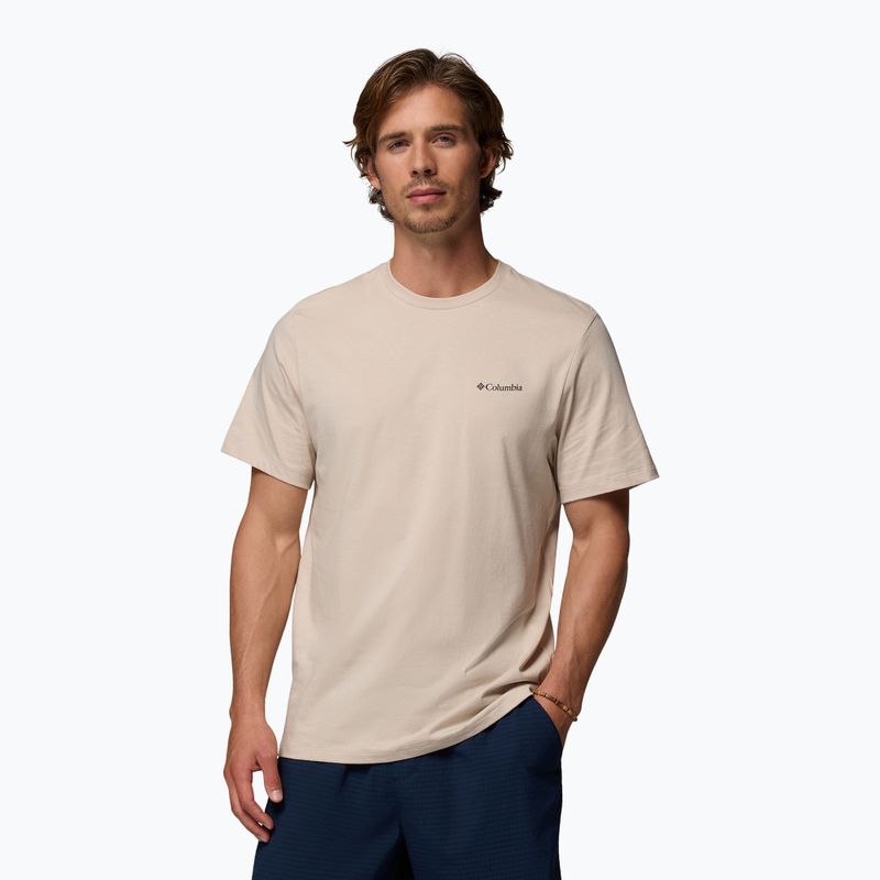 Koszulka męska Columbia CSC Basic Logo Back Tee dark stone linework c badge