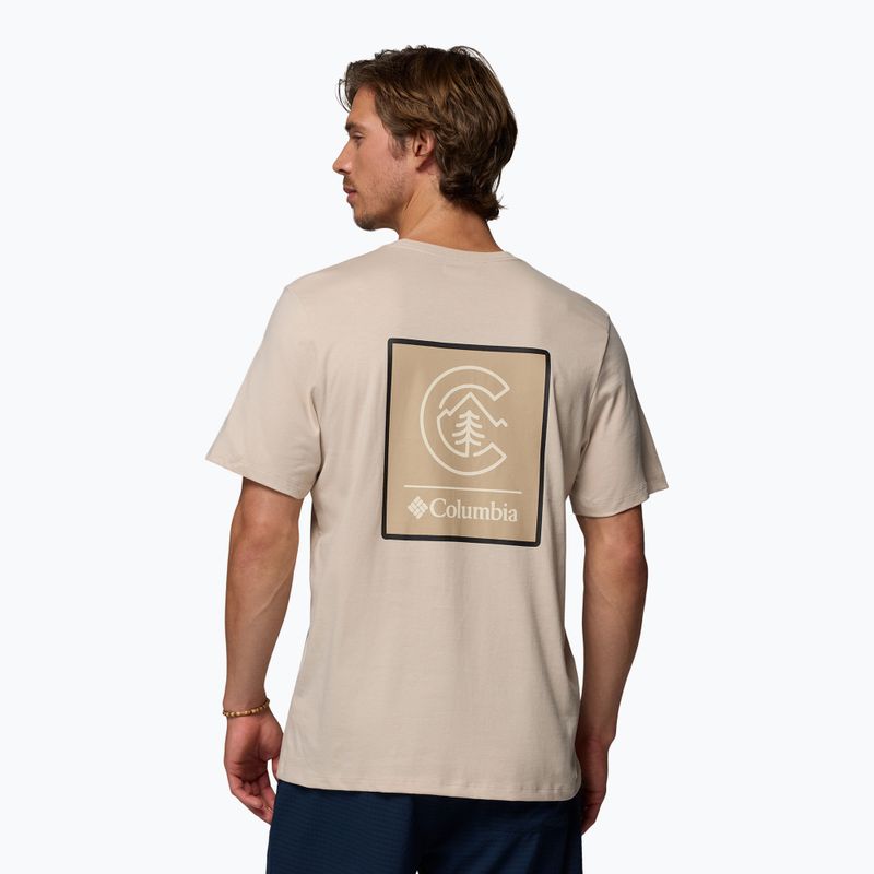 Koszulka męska Columbia CSC Basic Logo Back Tee dark stone linework c badge 3