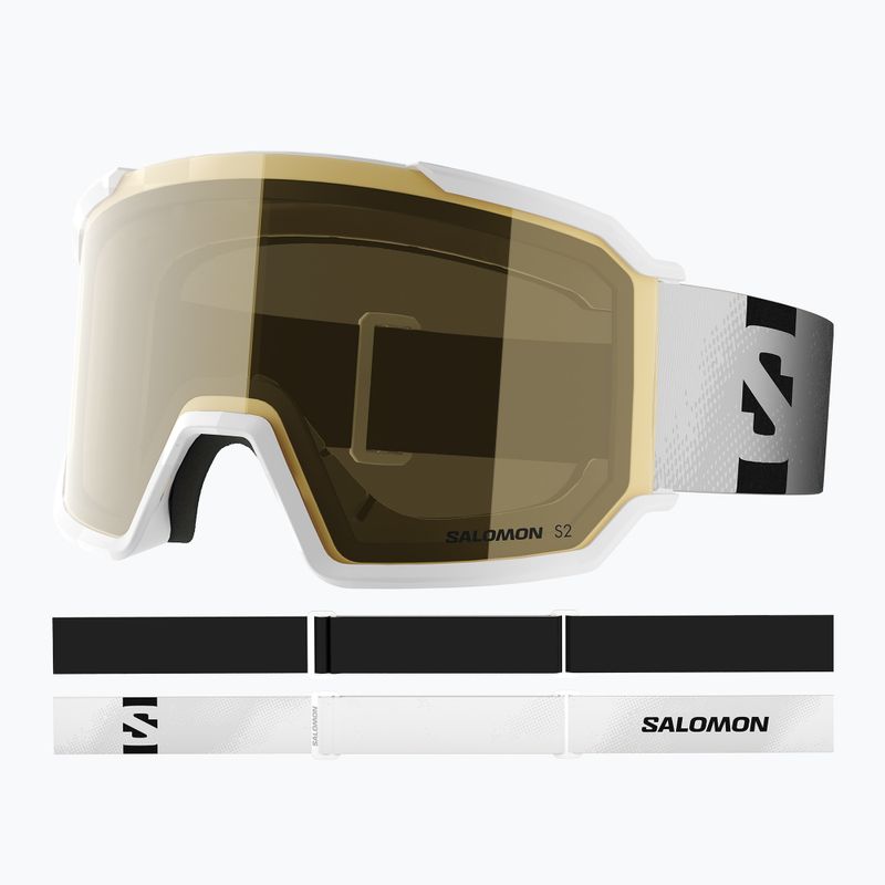 Gogle narciarskie Salomon S/View 3 Access white/flash gold 9