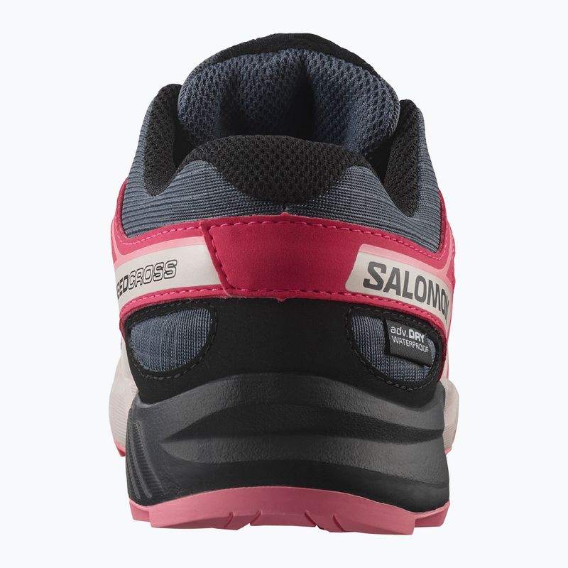 Buty do biegania dziecięce Salomon Speedcross Waterproof grisaille/hushed violet/rouge red 10