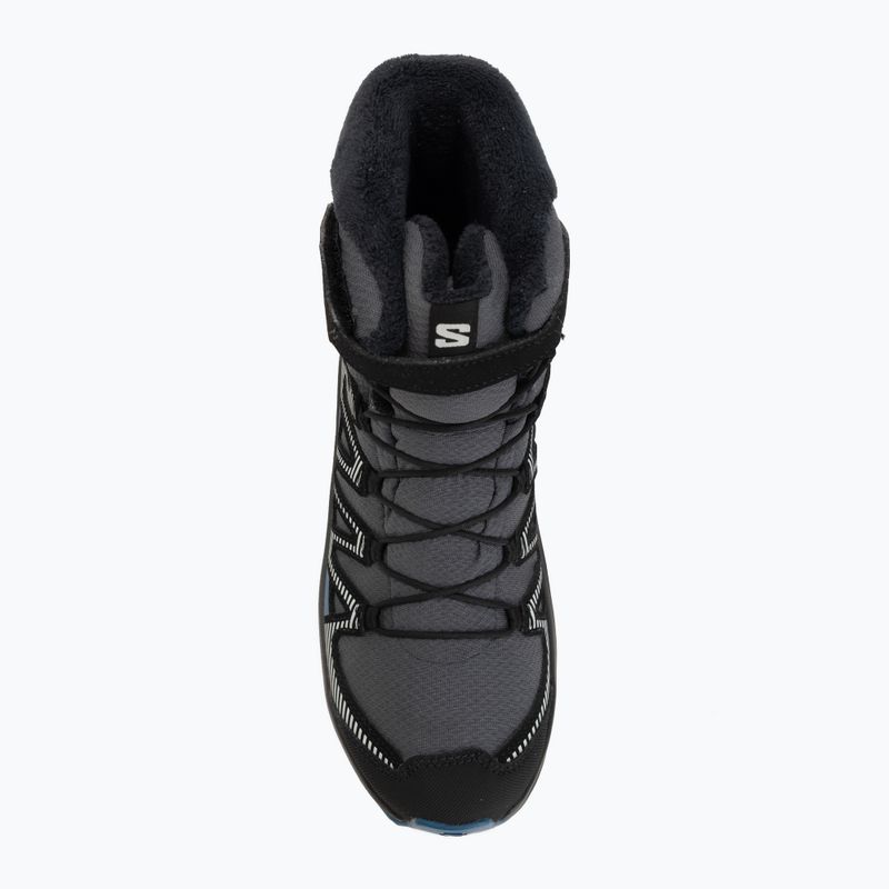 Buty turystyczne dziecięce Salomon XA Pro V8 Winter Waterproof turbulence/black/dark blue 5
