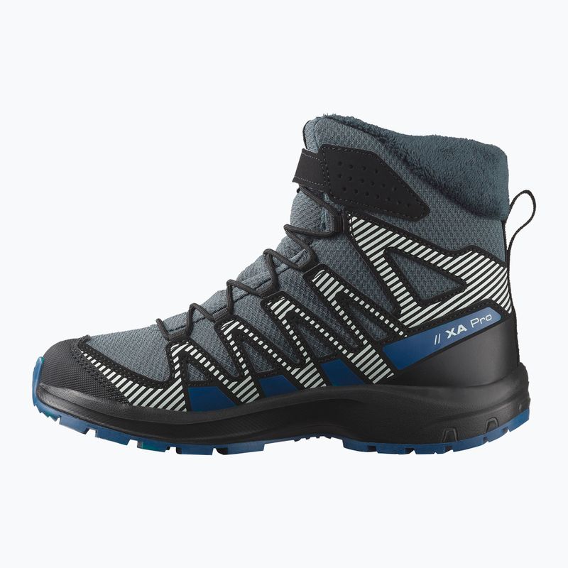 Buty turystyczne dziecięce Salomon XA Pro V8 Winter Waterproof turbulence/black/dark blue 9