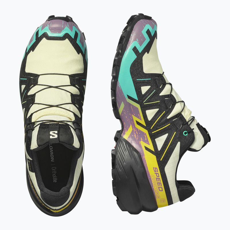 Buty do biegania męskie Salomon Speedcross 6 GTX transparent yellow/black/waterfall 8