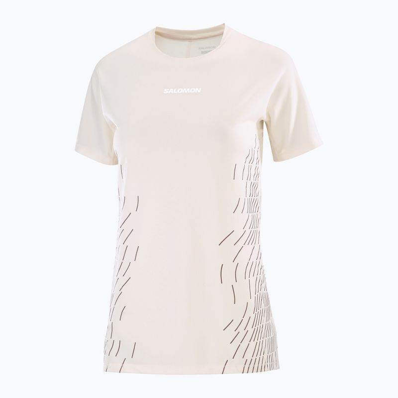 Koszulka do biegania damska Salomon Sense Aero SS Tee GFX whisper white 5