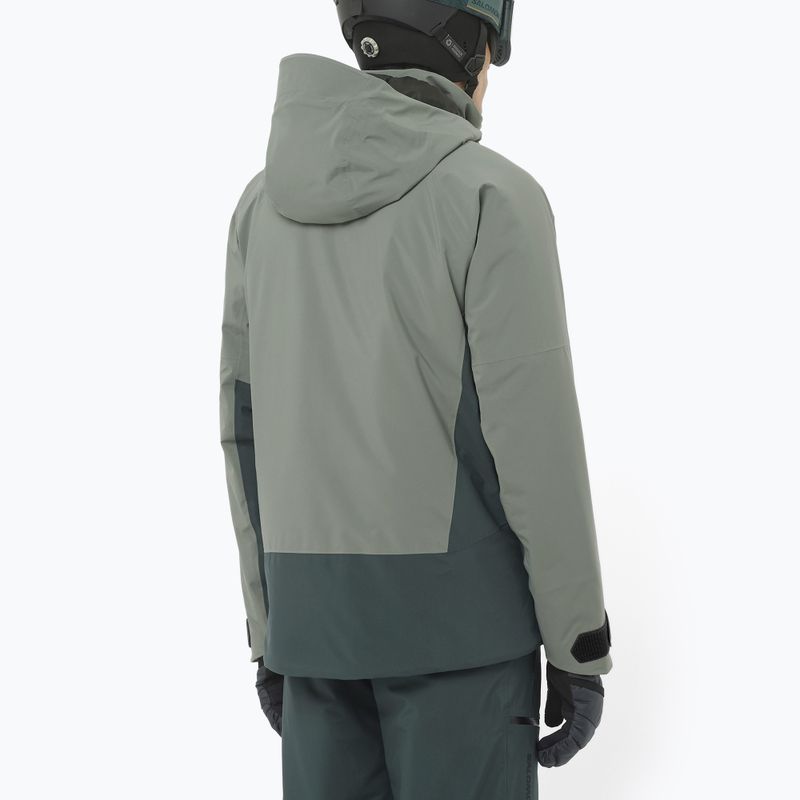 Kurtka narciarska męska Salomon Brilliant 2.0 sedona sage/green 2