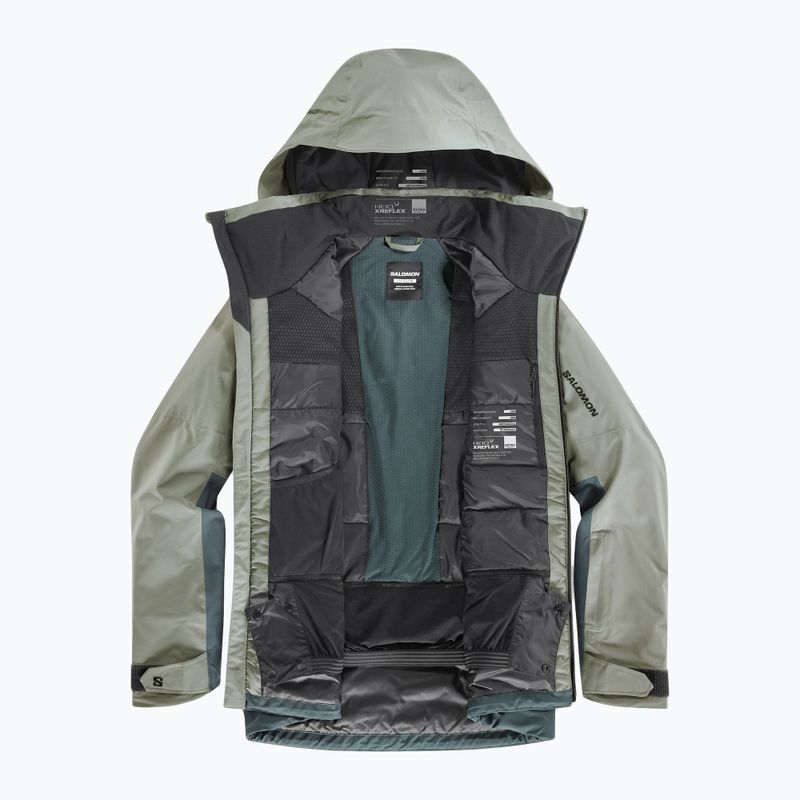 Kurtka narciarska męska Salomon Brilliant 2.0 sedona sage/green 10
