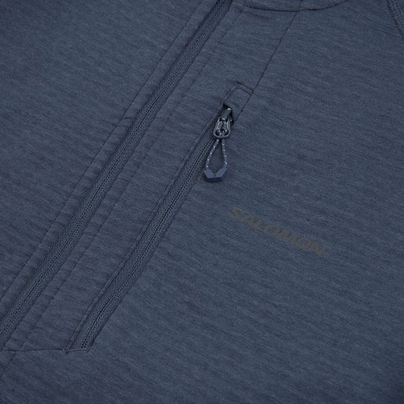 Bluza polarowa damska Salomon Lightwarm Full Zip blue nights 7