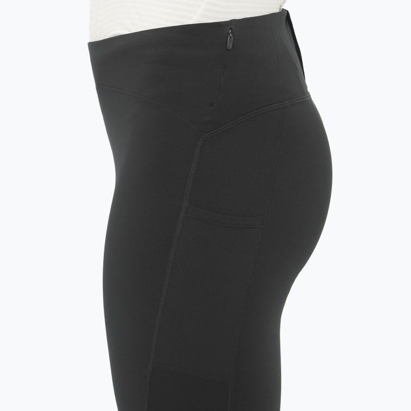 Legginsy do biegania damskie Salomon Shakeout Core Warm deep black 4