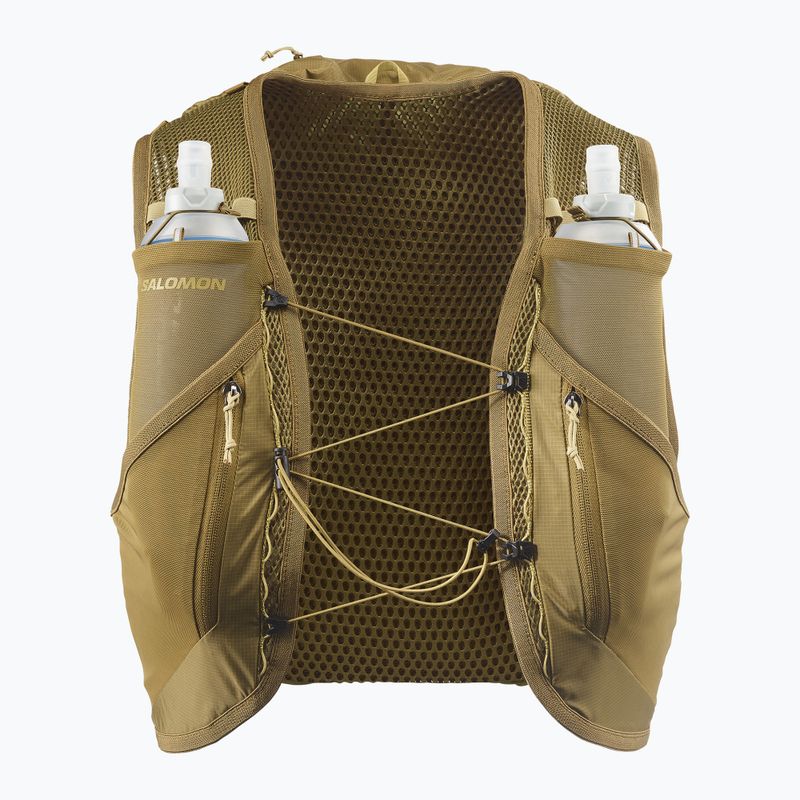 Kamizelka do biegania Salomon Active Skin 12 Set brilliant olive/willow