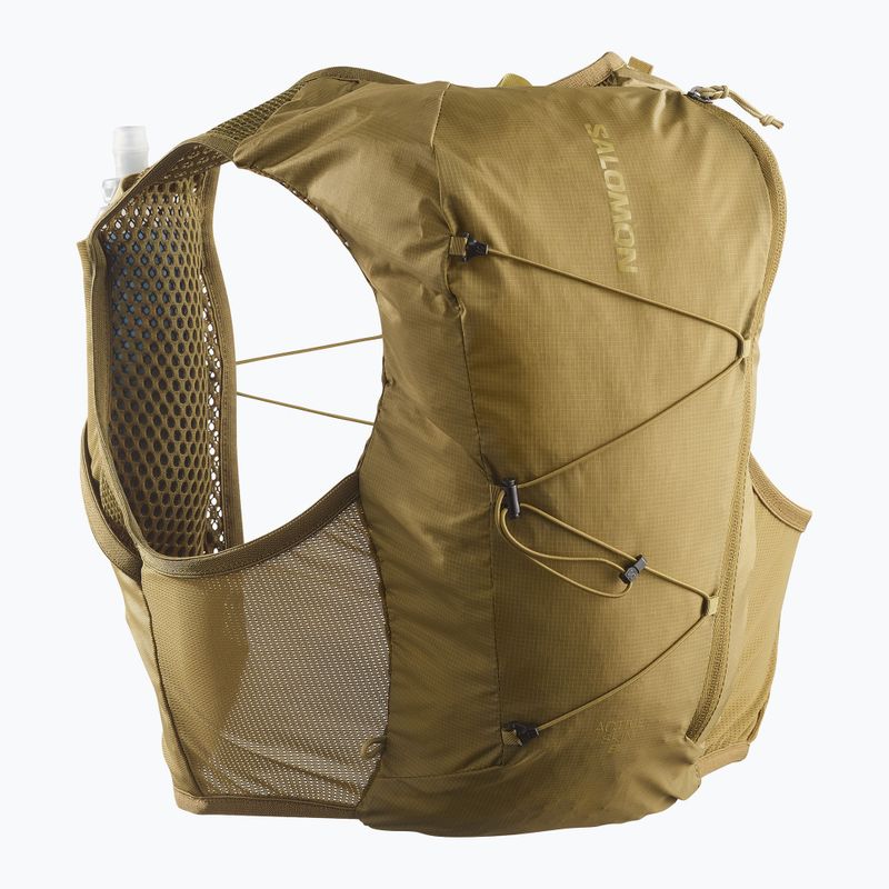 Kamizelka do biegania Salomon Active Skin 8 Set brilliant olive/willow 2