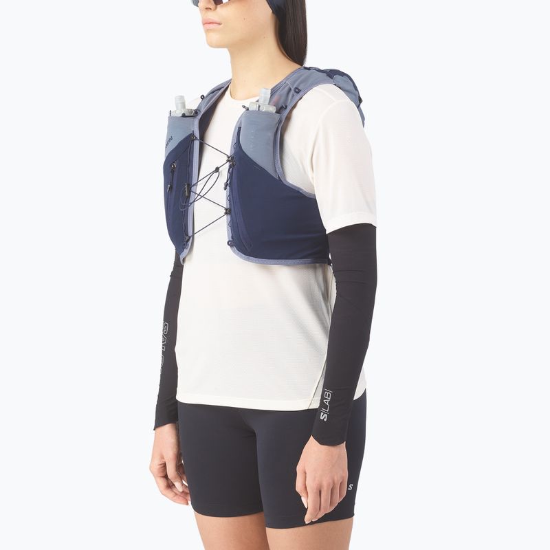 Kamizelka do biegania Salomon ADV SKIN 12 Gradient Set martime blue/gray 3