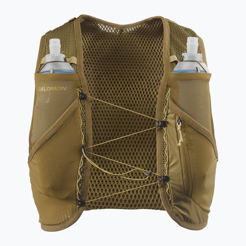 Kamizelka do biegania Salomon Active Skin 4 Set brilliant olive/willow