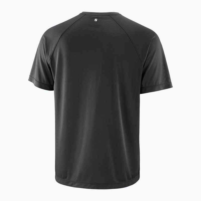 Koszulka do biegania męska Salomon Shakeout Core GFX deep black 4