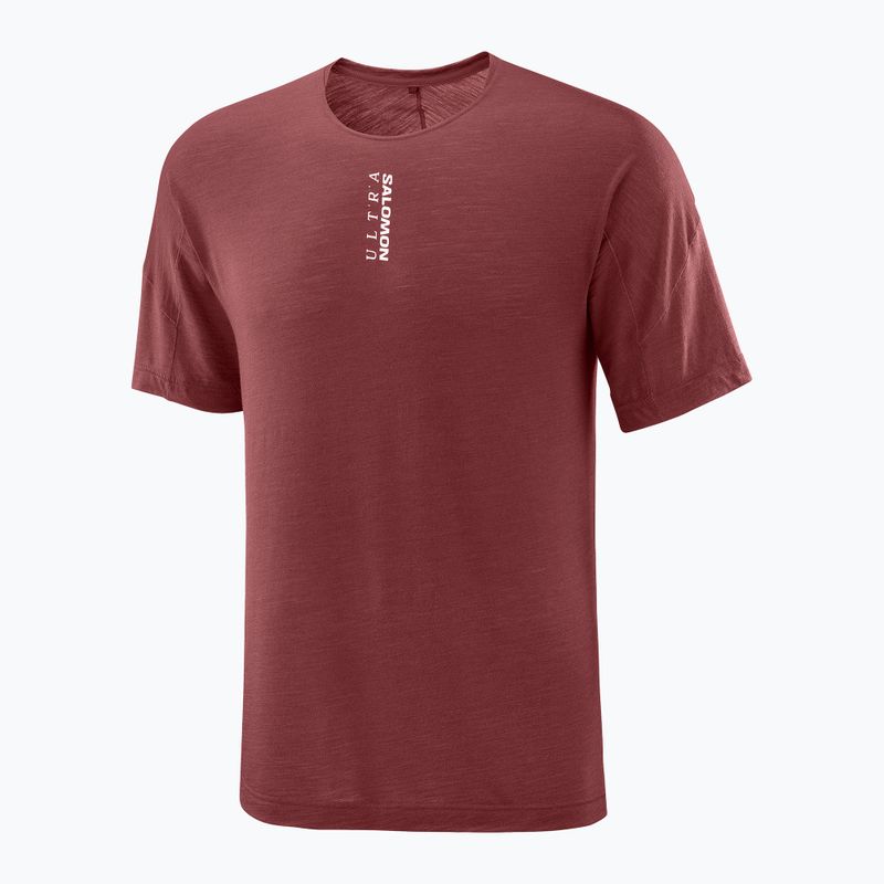 Koszulka do biegania męska Salomon Ultra Tee syrah 5