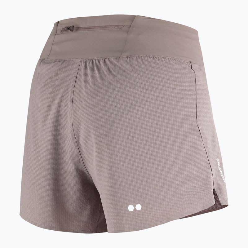 Spodenki do biegania damskie Salomon Sense Aero Stow 4" iron 7