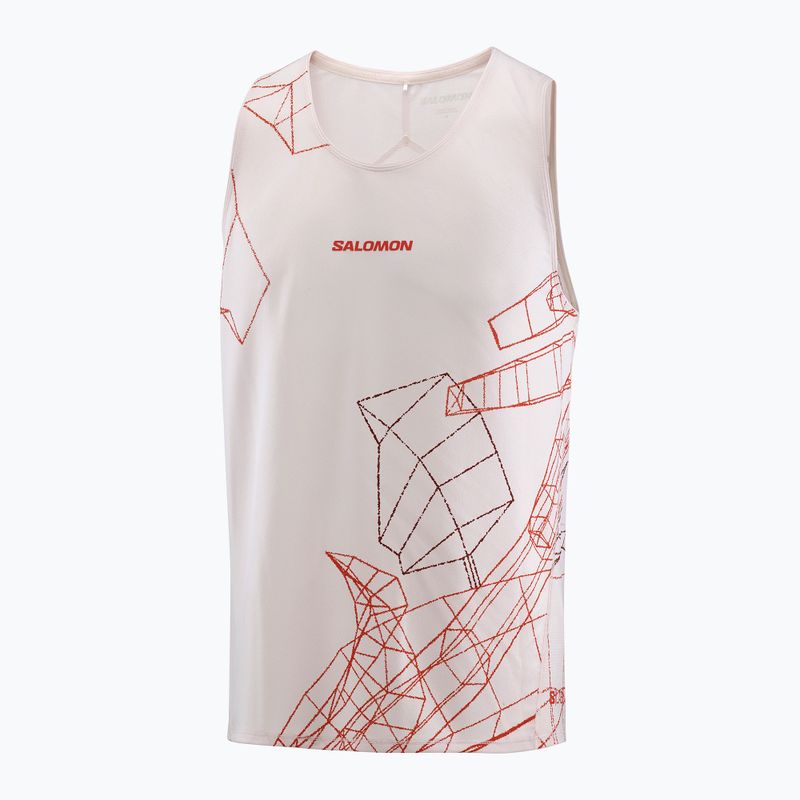 Koszulka do biegania męska Salomon S/Lab Speed Tee lilac ash/fiery red 4
